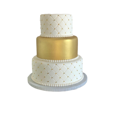 Wedding cake, Gâteau de mariage doré