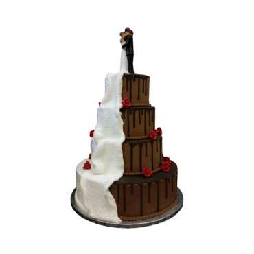 Wedding cake, Gâteau de mariage robe et chocolat