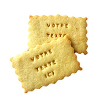 Biscuits avec message texte...