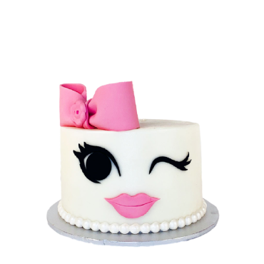 Gâteau Noeud rose femme