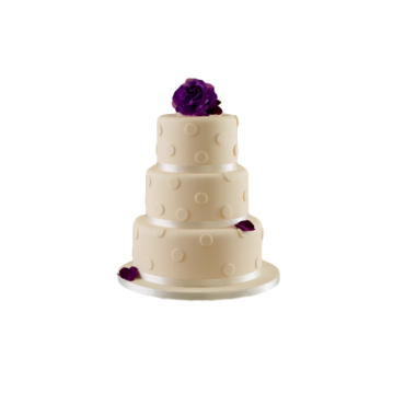 Wedding cake, Gâteau de mariage roses violettes